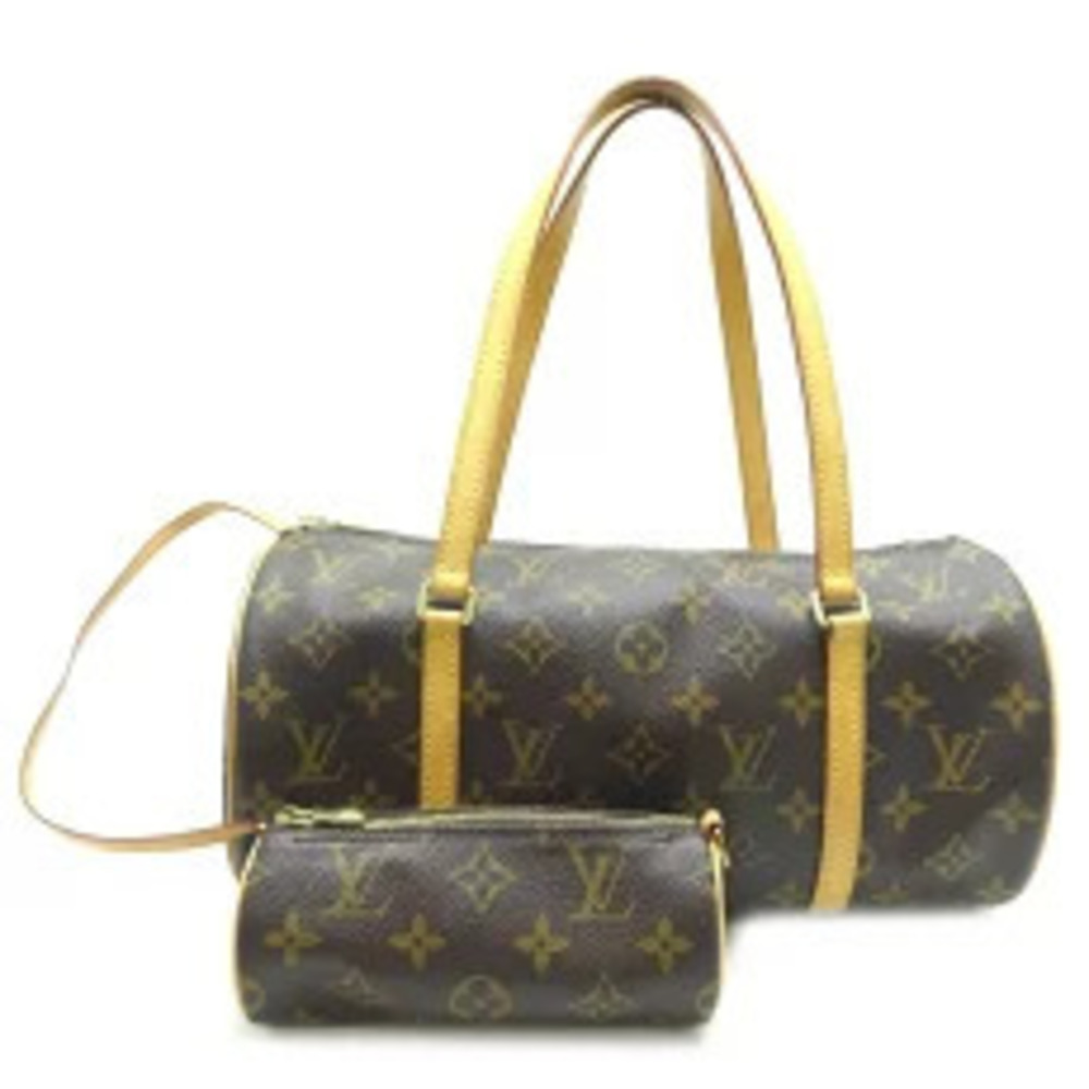 Louis Vuitton Papillon Handbag Monogram Brown